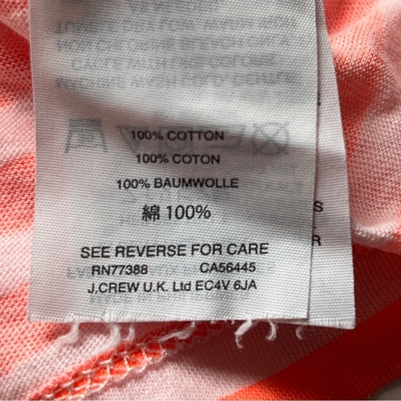 Crewcuts J. Crew Kids Orange White Striped Light Knit Turtleneck Shirt Top  Sz 2 - Picture 4 of 10